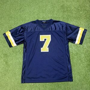 Michigan Wolverines Football Jersey Navy Size Large Mesh Jersey